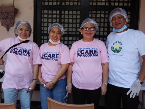 Happy volunteers from the Likhaan Women's Clinics and PAGCOR