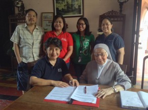 MOA signing between Gota de Leche and SPU College of Music and Performing Arts