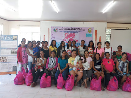 Some of the beneficiaries during Gota de Leche's Service Day at Danglas, Abra